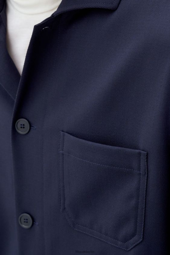 Filippa K L8HHT257 Bekleidung Marine Männer Jacke aus Louis-Gabardine