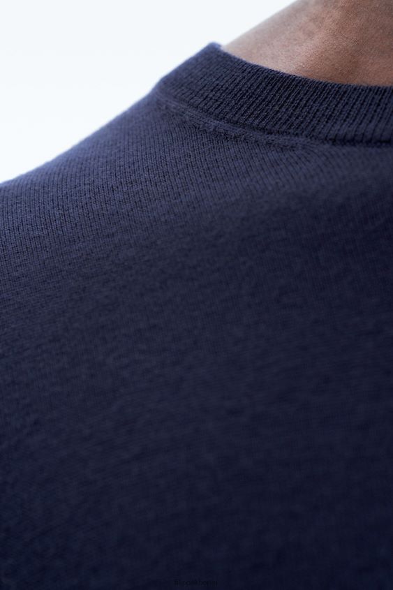 Filippa K L8HHT266 Bekleidung Marine Männer Pullover aus Merinowolle aus Baumwolle