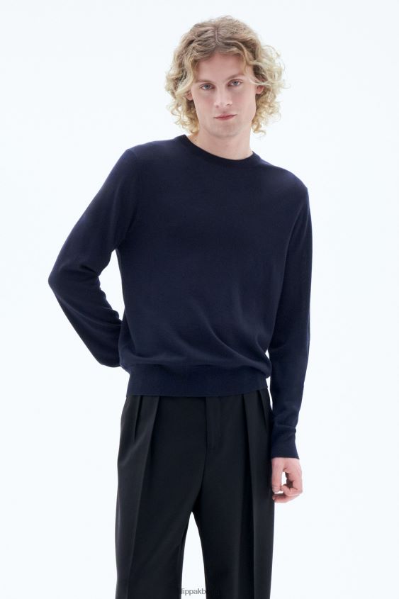Filippa K L8HHT275 Bekleidung Marine Männer Merinopullover