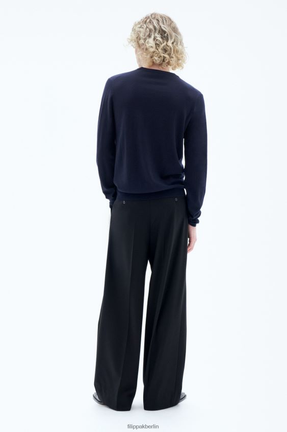 Filippa K L8HHT275 Bekleidung Marine Männer Merinopullover