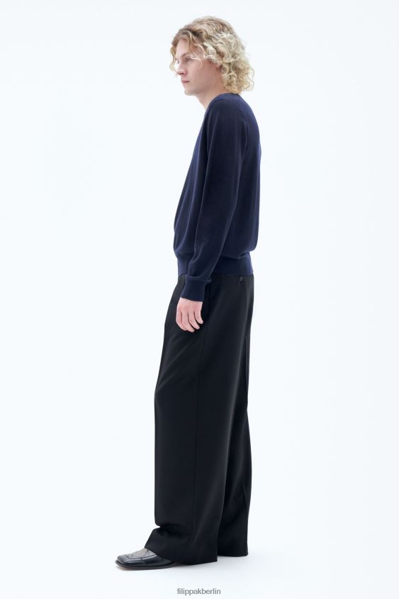 Filippa K L8HHT275 Bekleidung Marine Männer Merinopullover