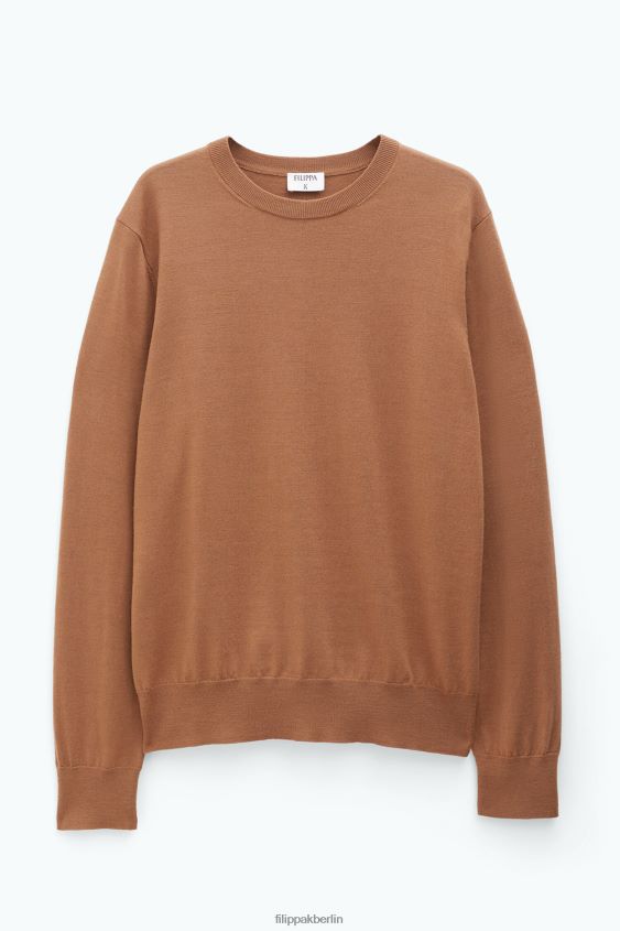 Filippa K L8HHT277 Bekleidung Kamel Männer Merinopullover