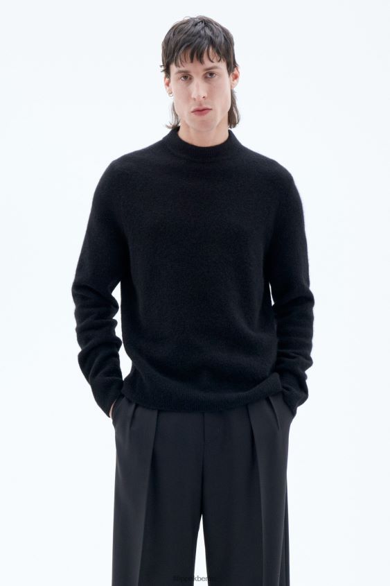 Filippa K L8HHT292 Bekleidung Schwarz Männer Johannes-Yak-Pullover