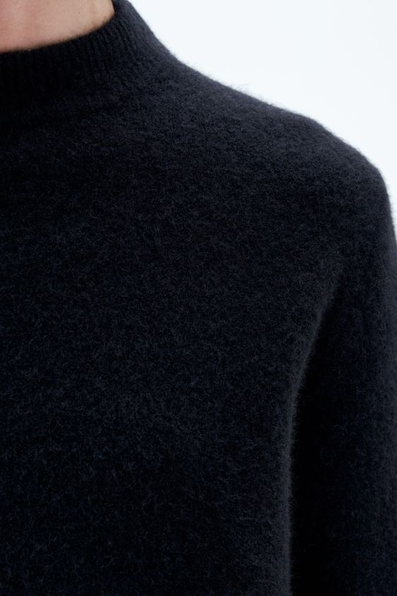 Filippa K L8HHT292 Bekleidung Schwarz Männer Johannes-Yak-Pullover