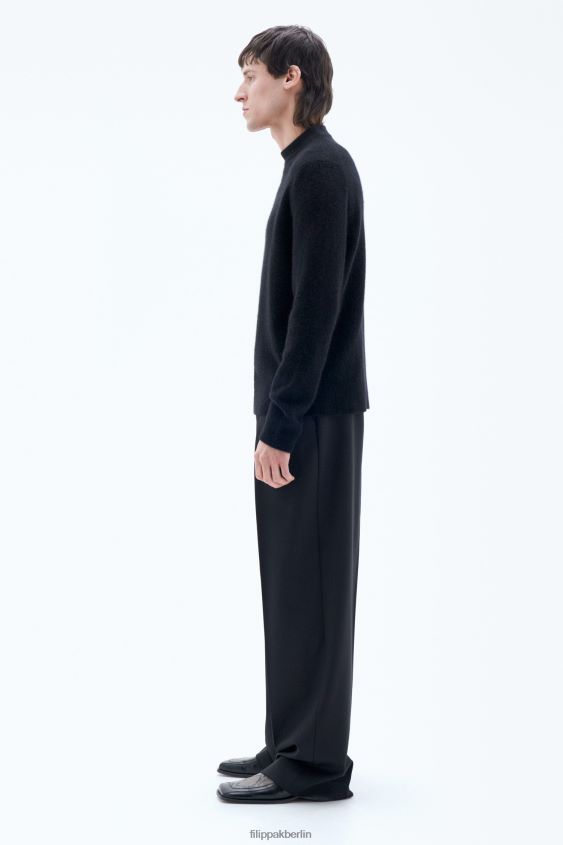 Filippa K L8HHT292 Bekleidung Schwarz Männer Johannes-Yak-Pullover