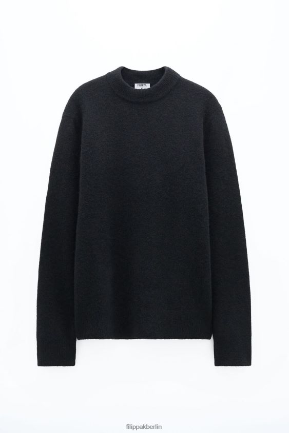 Filippa K L8HHT292 Bekleidung Schwarz Männer Johannes-Yak-Pullover