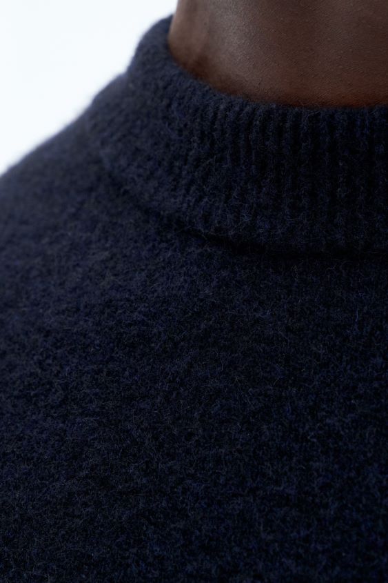 Filippa K L8HHT297 Bekleidung dunkles Marineblau Männer Johannes-Yak-Pullover