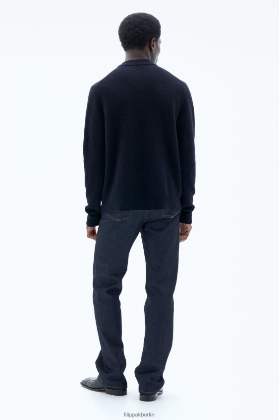 Filippa K L8HHT297 Bekleidung dunkles Marineblau Männer Johannes-Yak-Pullover