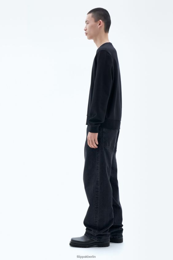 Filippa K L8HHT283 Bekleidung Schwarz Männer Gustav-Sweatshirt