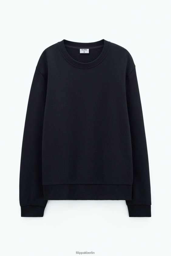 Filippa K L8HHT283 Bekleidung Schwarz Männer Gustav-Sweatshirt