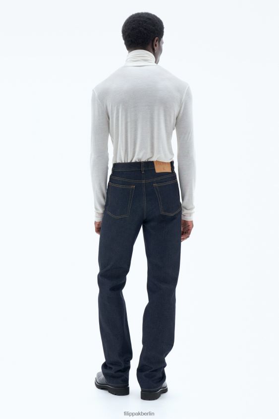 Filippa K L8HHT302 Bekleidung weiße Kreide Männer Jersey-Top mit Rollkragen