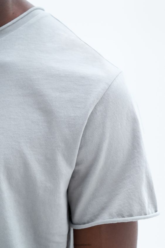 Filippa K L8HHT310 Bekleidung Federgrau Männer Rollkragen-T-Shirt