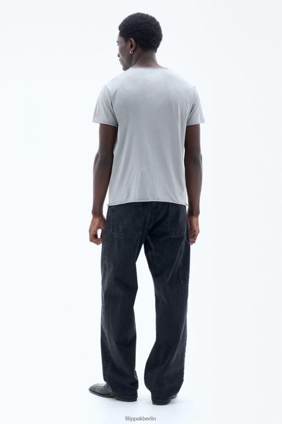 Filippa K L8HHT310 Bekleidung Federgrau Männer Rollkragen-T-Shirt