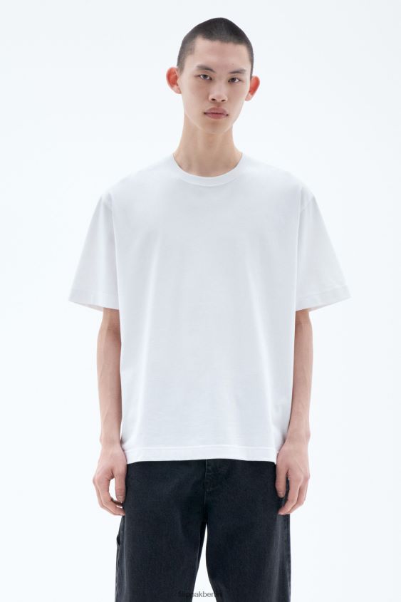 Filippa K L8HHT315 Bekleidung Weiß Männer Schweres T-Shirt mit Rundhalsausschnitt