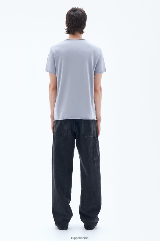 Filippa K L8HHT318 Bekleidung Nebelblau Männer Rollkragen-T-Shirt