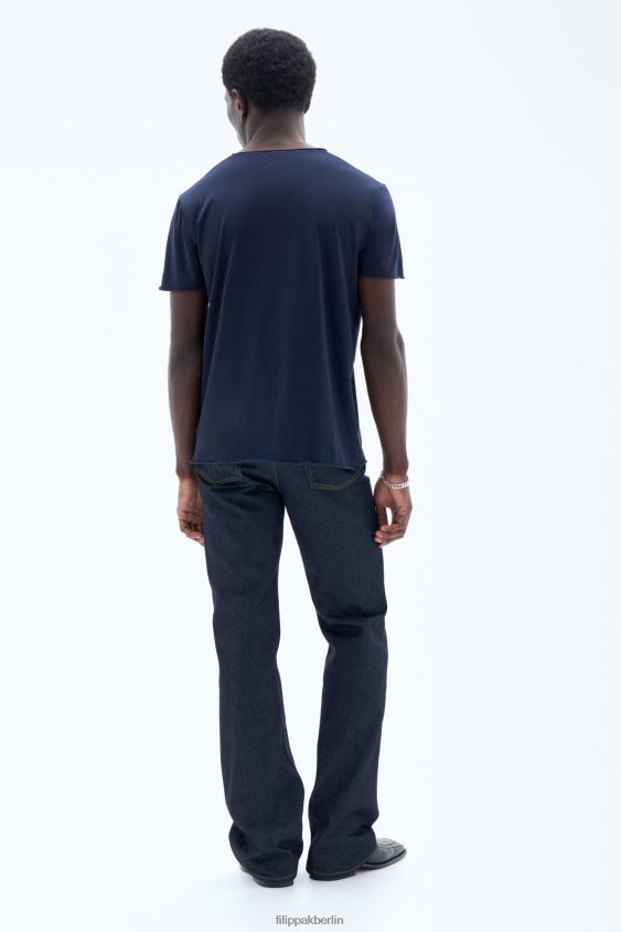Filippa K L8HHT331 Bekleidung Marine Männer Rollkragen-T-Shirt