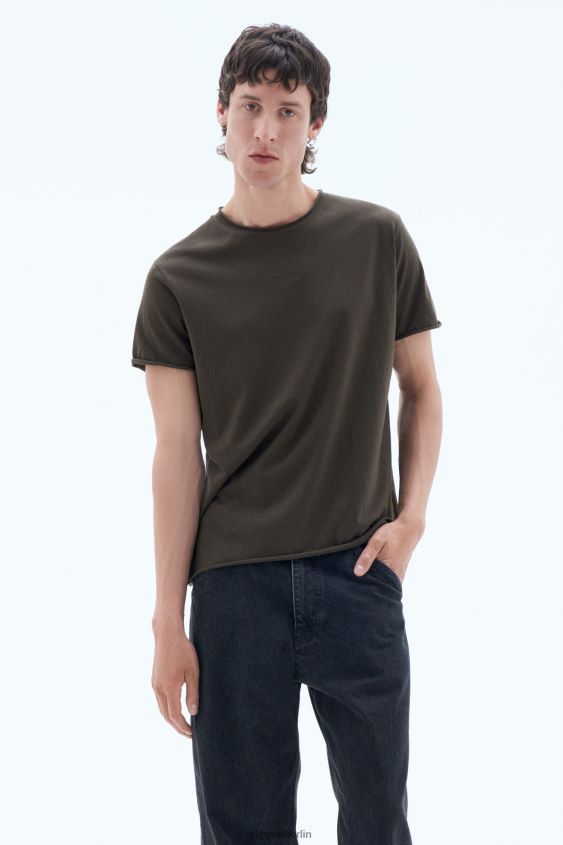 Filippa K L8HHT339 Bekleidung dunkles Waldgrün Männer Rollkragen-T-Shirt
