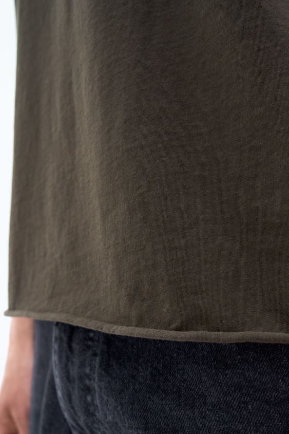 Filippa K L8HHT339 Bekleidung dunkles Waldgrün Männer Rollkragen-T-Shirt