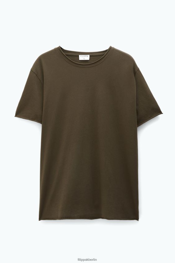 Filippa K L8HHT339 Bekleidung dunkles Waldgrün Männer Rollkragen-T-Shirt