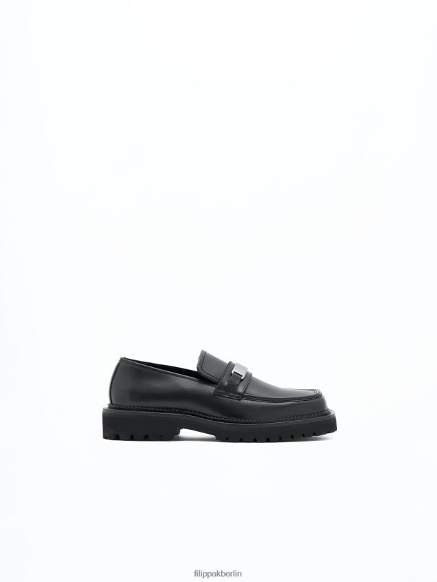 Filippa K L8HHT483 Schuhe Schwarz Männer Slipper