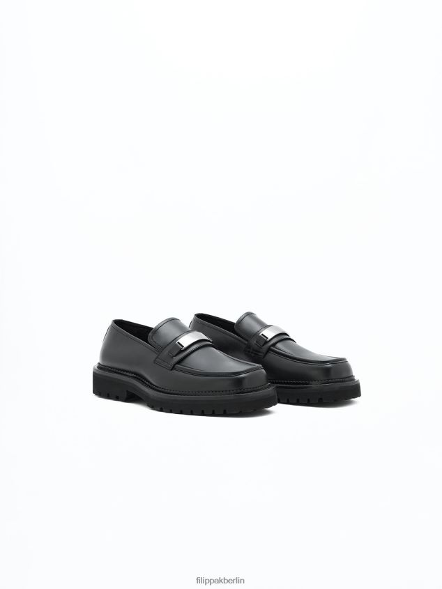 Filippa K L8HHT483 Schuhe Schwarz Männer Slipper