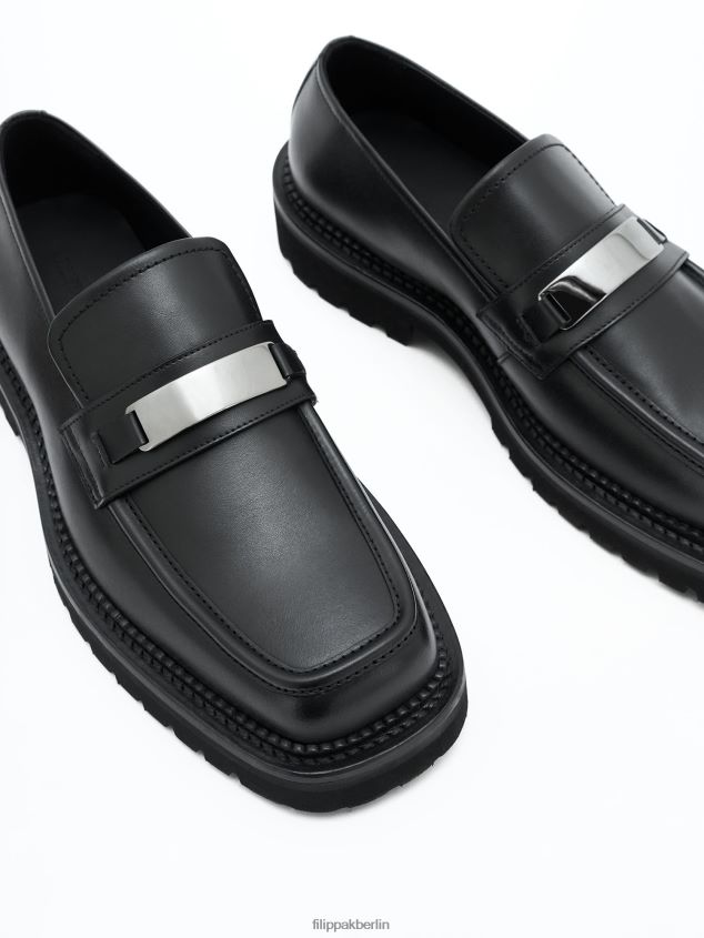 Filippa K L8HHT483 Schuhe Schwarz Männer Slipper