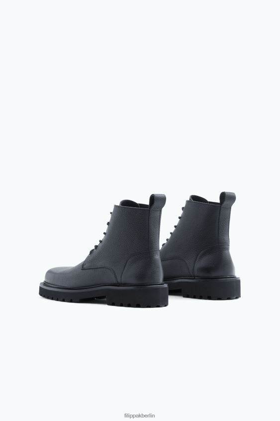 Filippa K L8HHT484 Schuhe Schwarz Männer Ranger-Stiefel