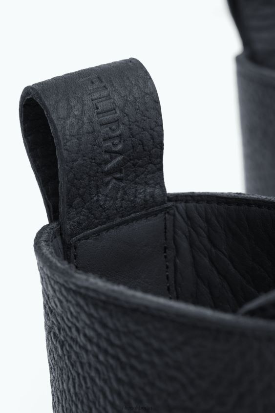 Filippa K L8HHT484 Schuhe Schwarz Männer Ranger-Stiefel