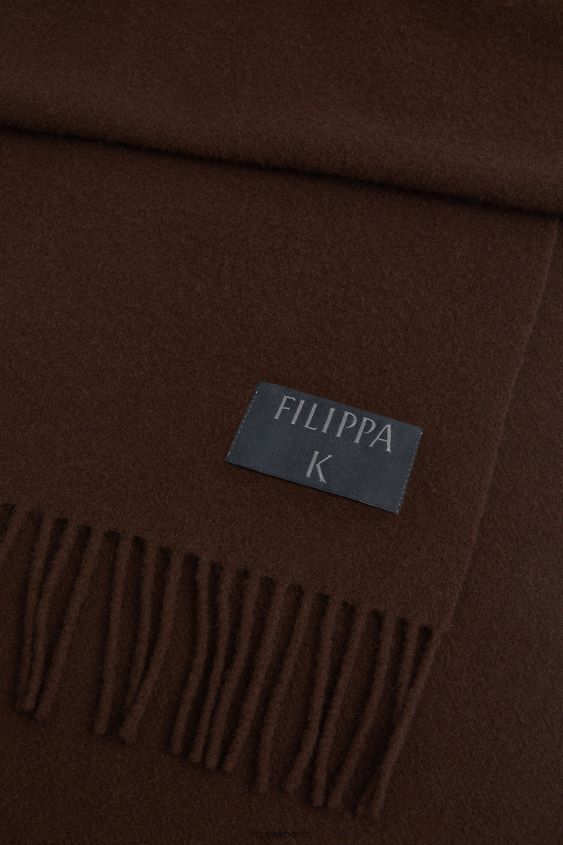 Filippa K L8HHT477 Zubehörteil dunkle Schokolade Männer Schal aus Kaschmirmischung