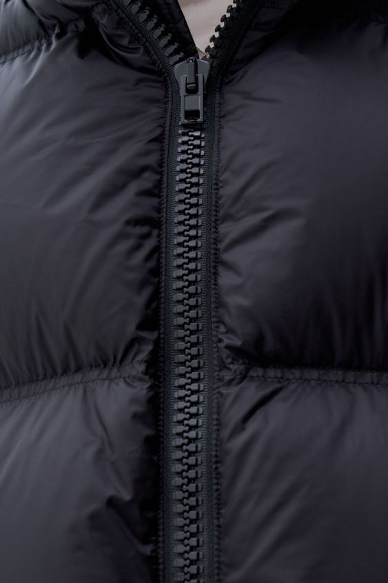 Filippa K L8HHT21 Bekleidung Schwarz unisex Pufferjacke mit Kapuze
