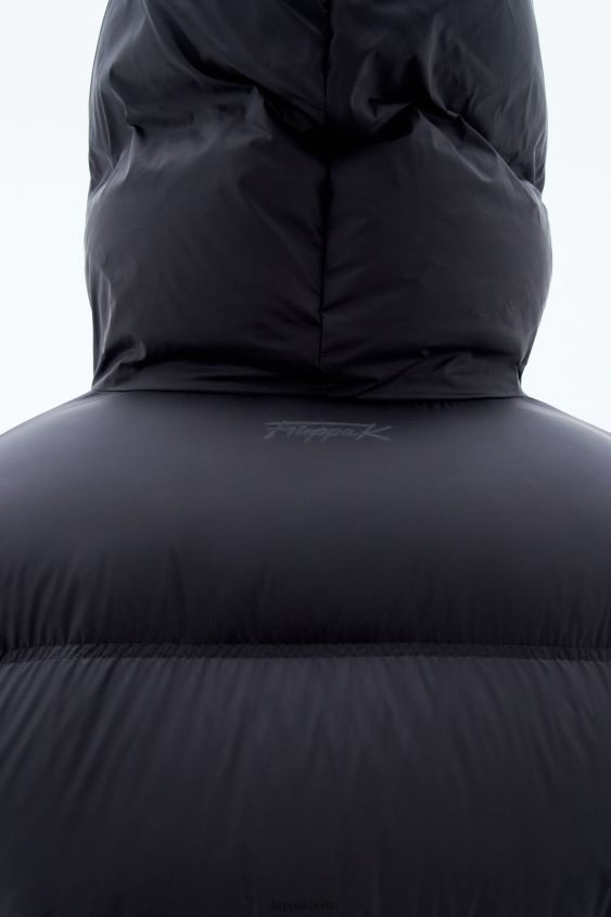 Filippa K L8HHT21 Bekleidung Schwarz unisex Pufferjacke mit Kapuze
