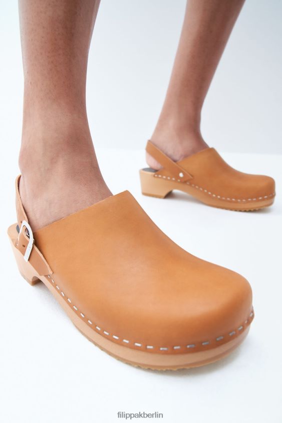 Filippa K x Swedish Hasbeens L8HHT446 Schuhe Natur unisex Clog mit Rückenriemen