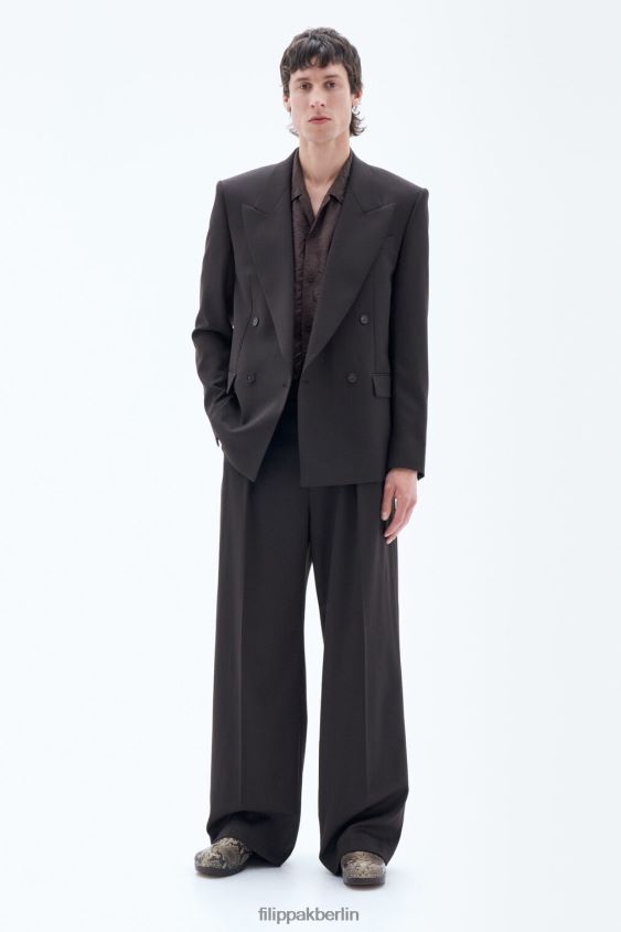 Filippa K x Swedish Hasbeens L8HHT451 Schuhe bedruckte Nougat-Schlange unisex Clog mit Rückenriemen