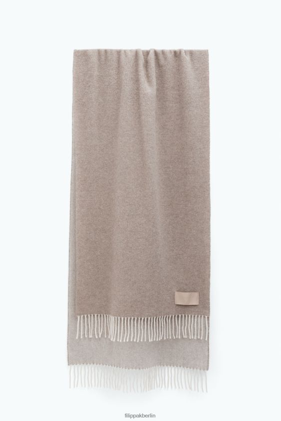 Filippa K L8HHT410 Zubehörteil Pastellbeige unisex Doppelschal aus Kaschmirwolle