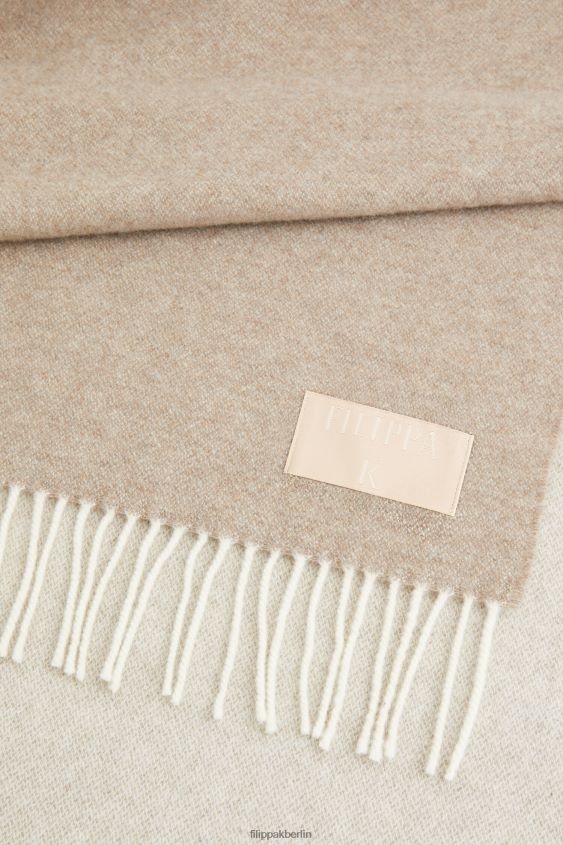 Filippa K L8HHT410 Zubehörteil Pastellbeige unisex Doppelschal aus Kaschmirwolle
