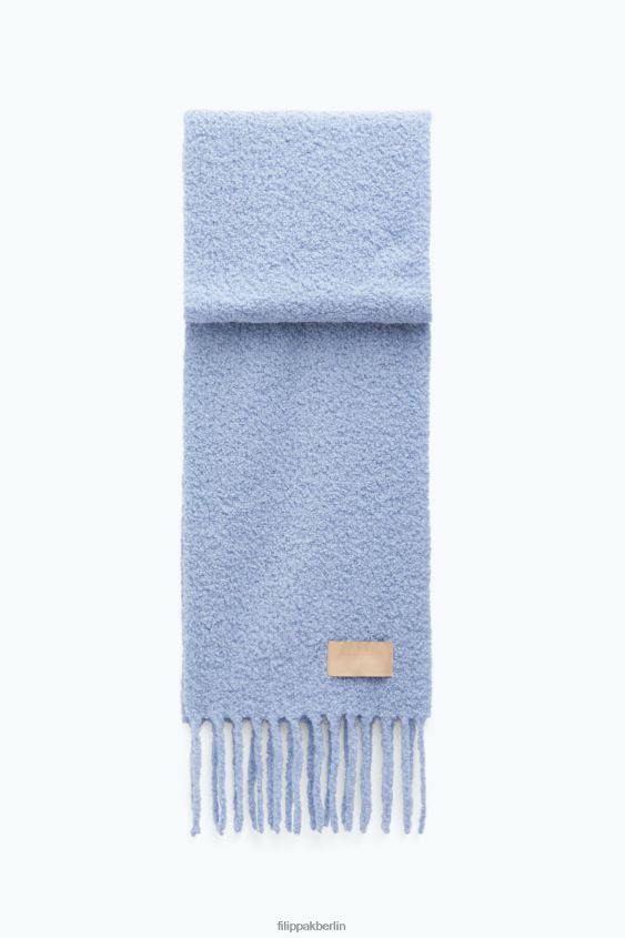 Filippa K L8HHT419 Zubehörteil Eisblau unisex Bouclé-Schal