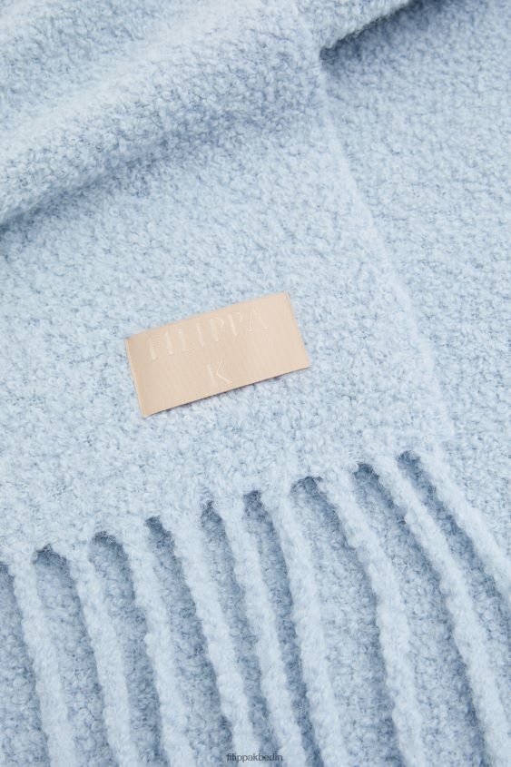 Filippa K L8HHT419 Zubehörteil Eisblau unisex Bouclé-Schal