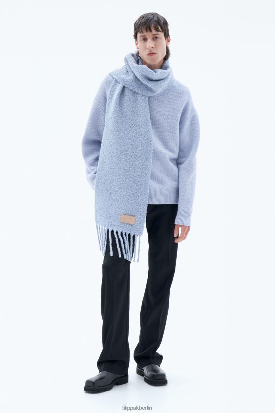 Filippa K L8HHT419 Zubehörteil Eisblau unisex Bouclé-Schal
