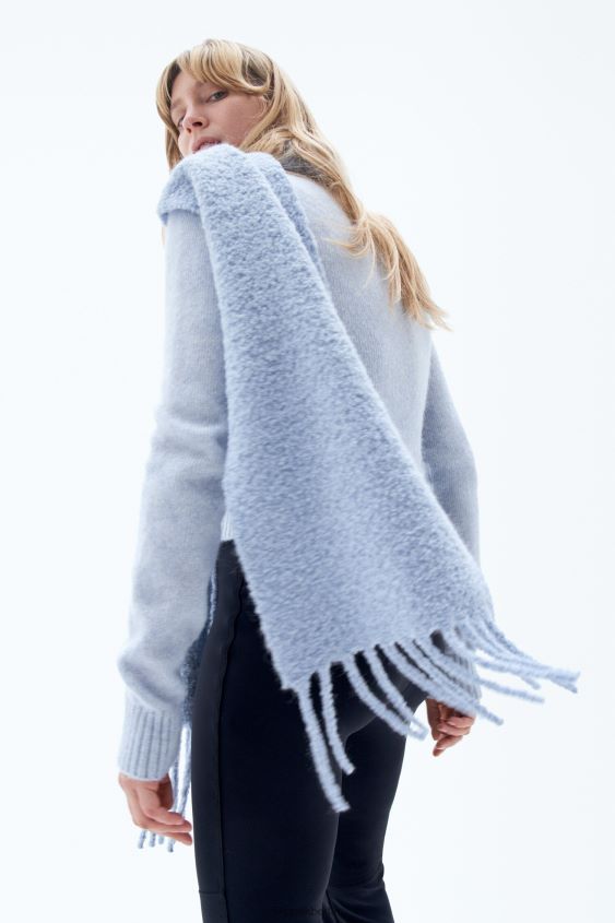Filippa K L8HHT419 Zubehörteil Eisblau unisex Bouclé-Schal