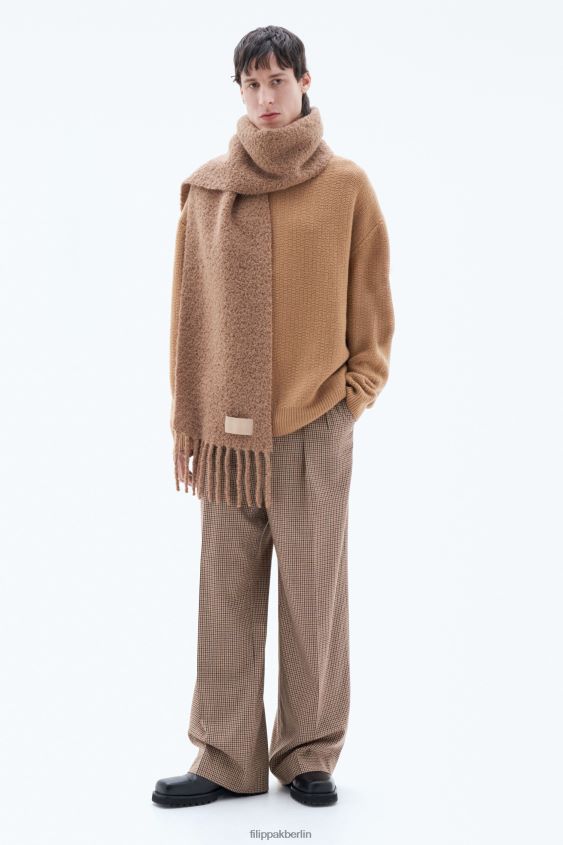 Filippa K L8HHT420 Zubehörteil Kamel unisex Bouclé-Schal