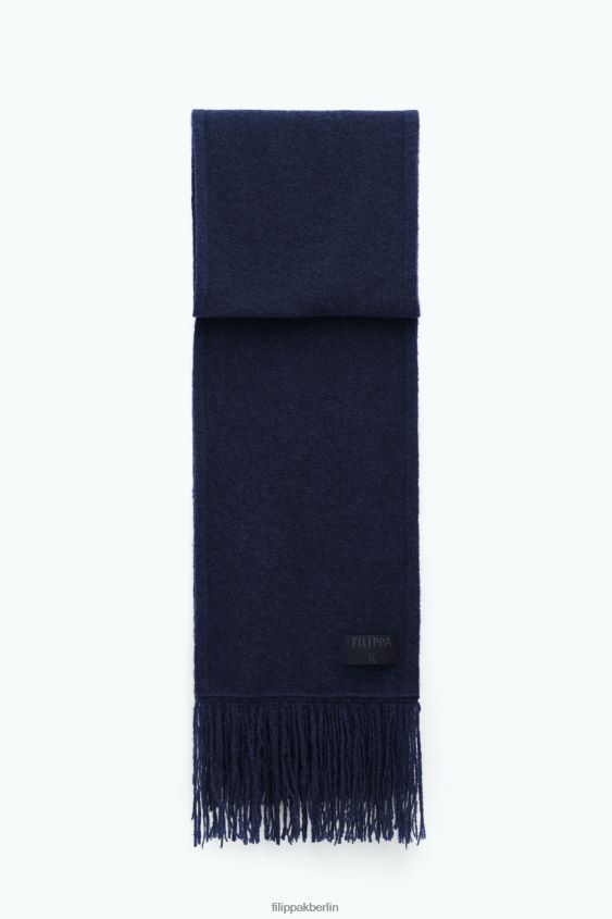 Filippa K L8HHT436 Zubehörteil Sturmblau unisex Yak-Schal