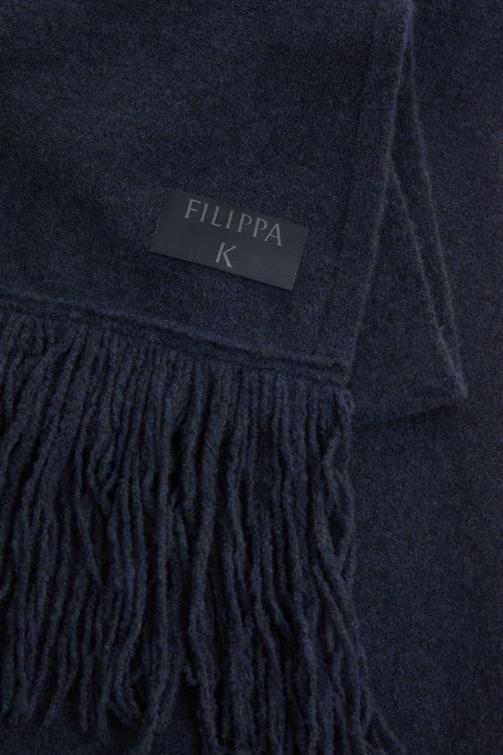Filippa K L8HHT436 Zubehörteil Sturmblau unisex Yak-Schal